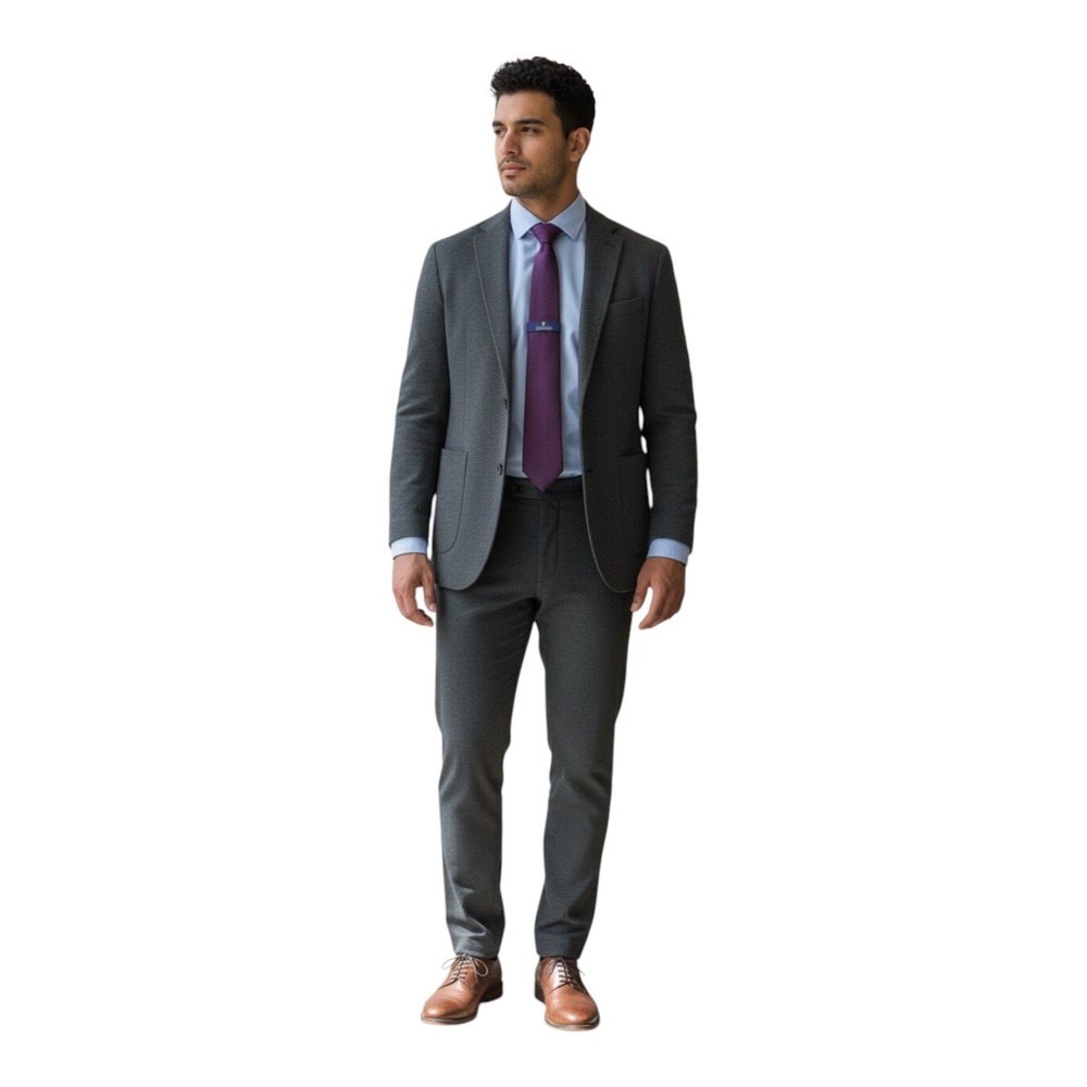 Stafford Mens Wine Burgundy Textured Solid Classic Necktie‎ New 533-4028